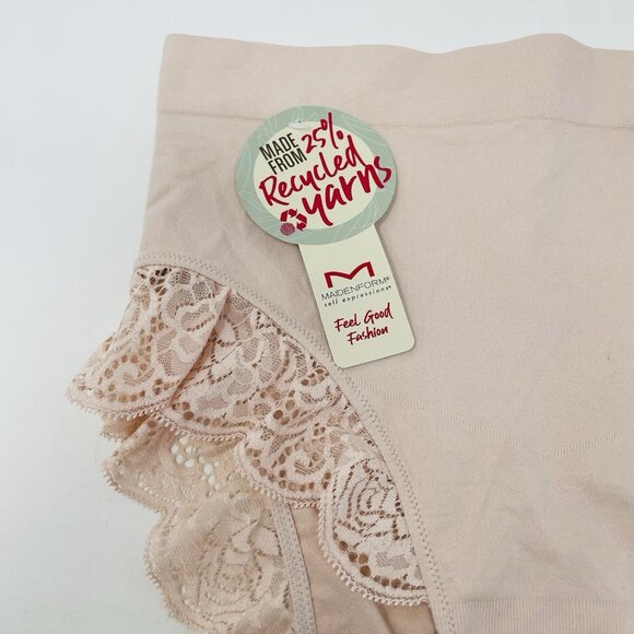 Maidenform Self Expressions Womens Size XL Feel Good Fashion Briefs Lace 2670 - Picture 3 of 7